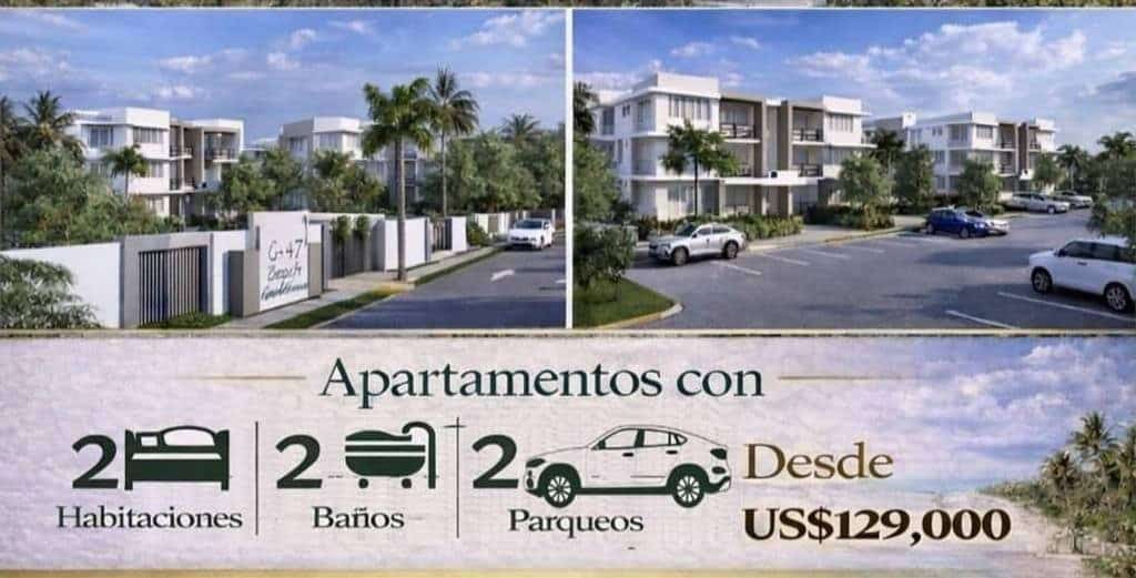 Venta: Apartamento 2 habs en White Sands, Bávaro – Punta Cana. (Cerca de la playa y zonas turísticas).